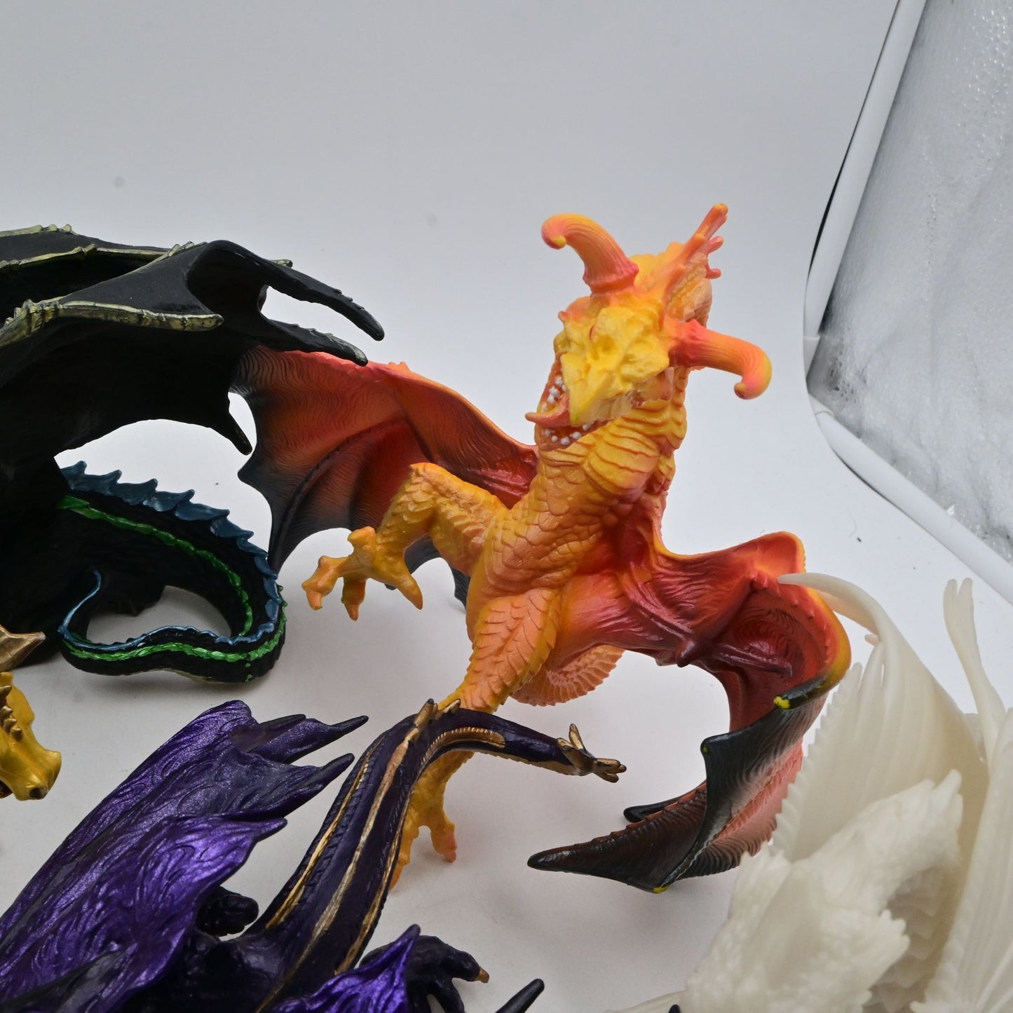 Multi-Colored Dragon Figurines Set Of 8