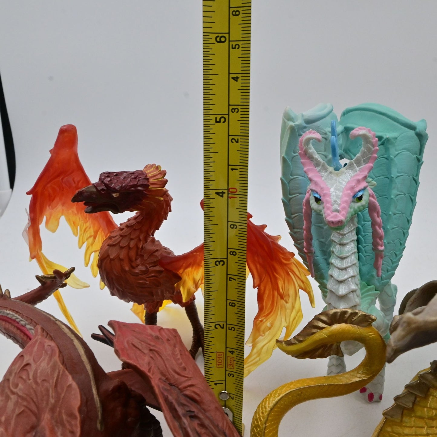 Multi-Colored Dragon Figurines Set Of 8