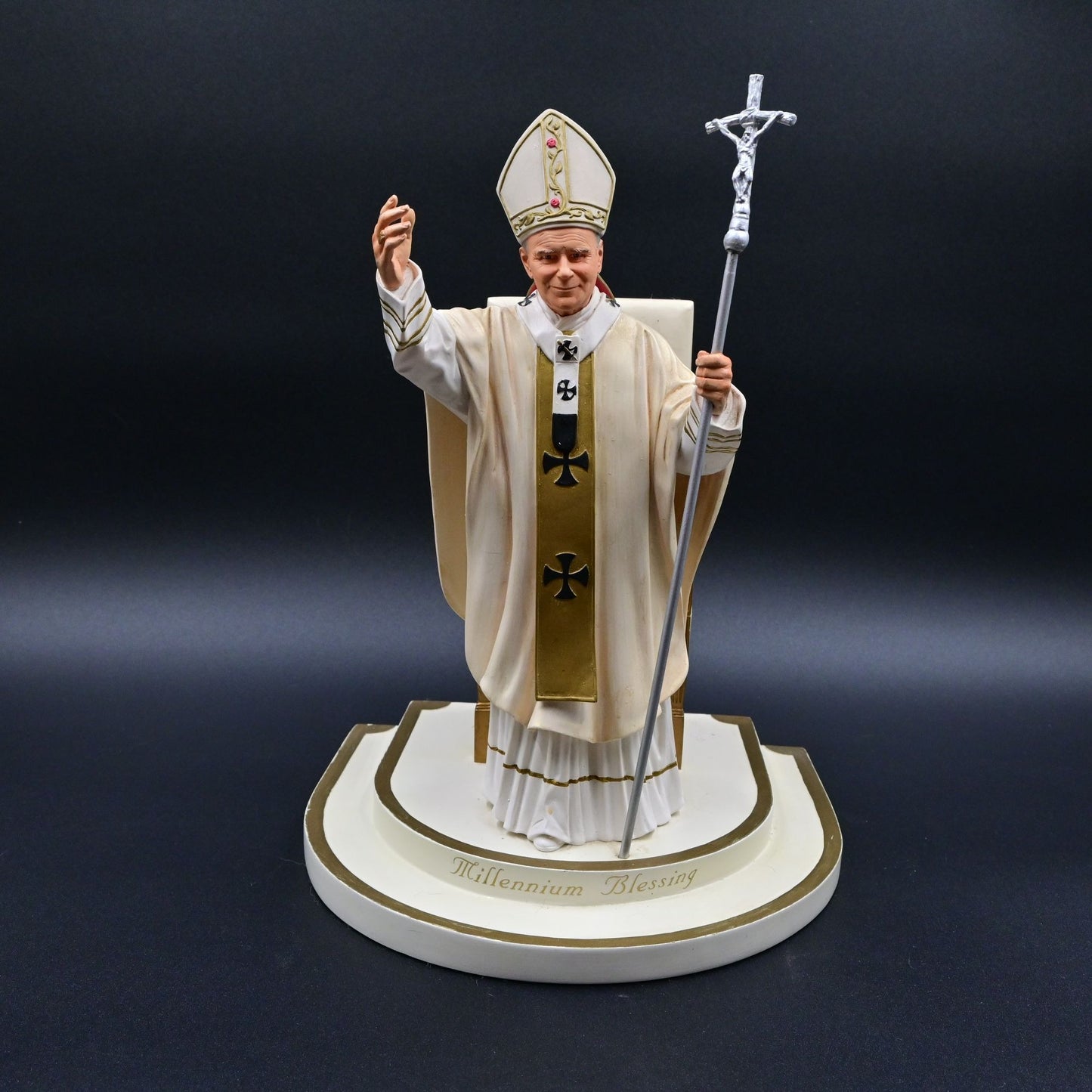 Danbury Mint - Pope John Paul II Millennium Blessing Bruckner Sculpture