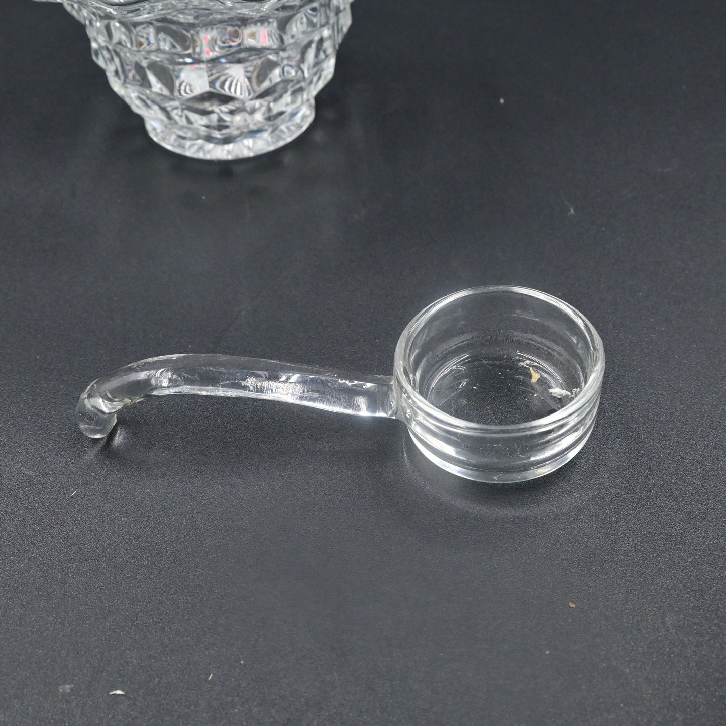 Fostoria American Mayonnaise Bowl With Spoon Vintage