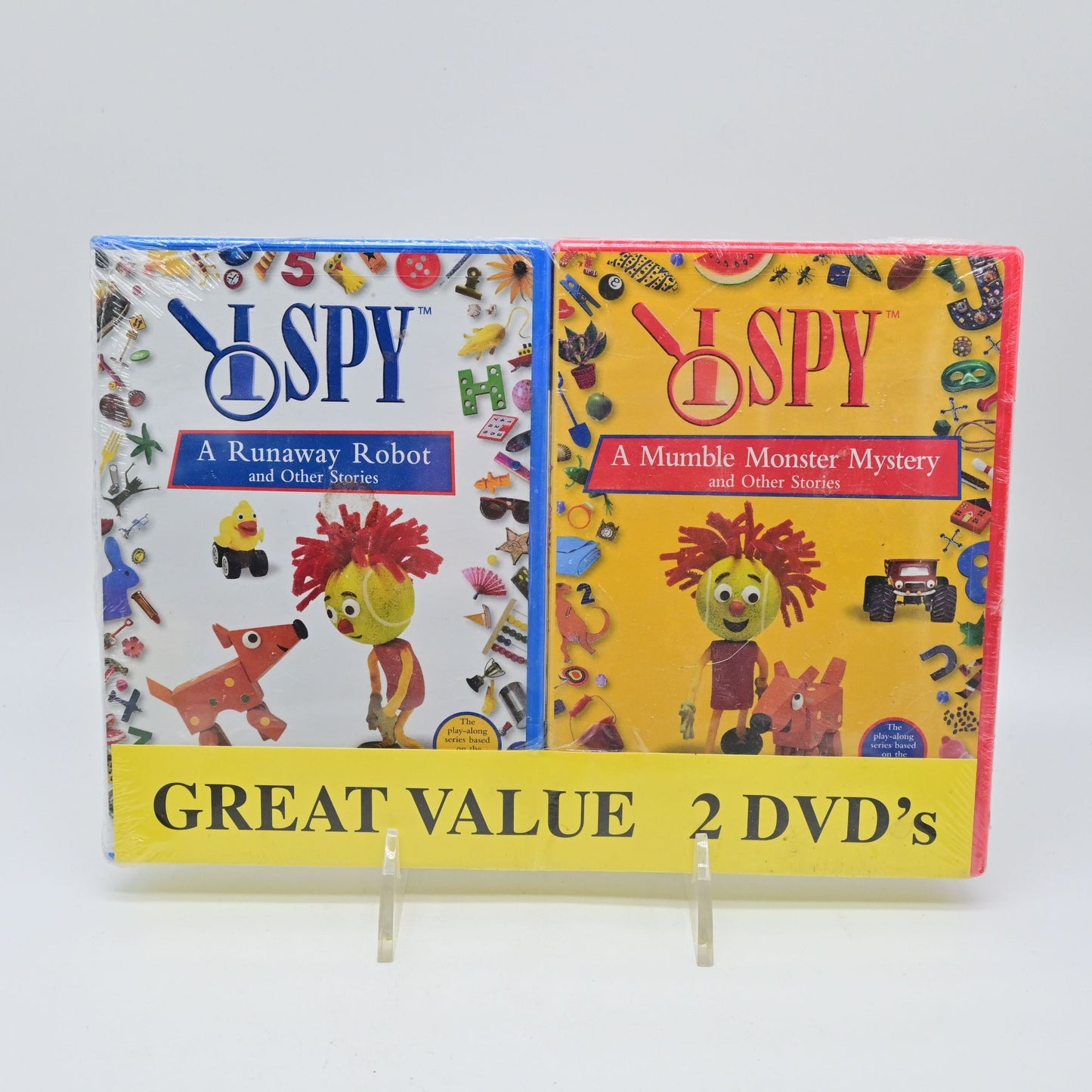 I Spy - A Mumble Monster and Other Stories & Runaway Robot DVD Sealed