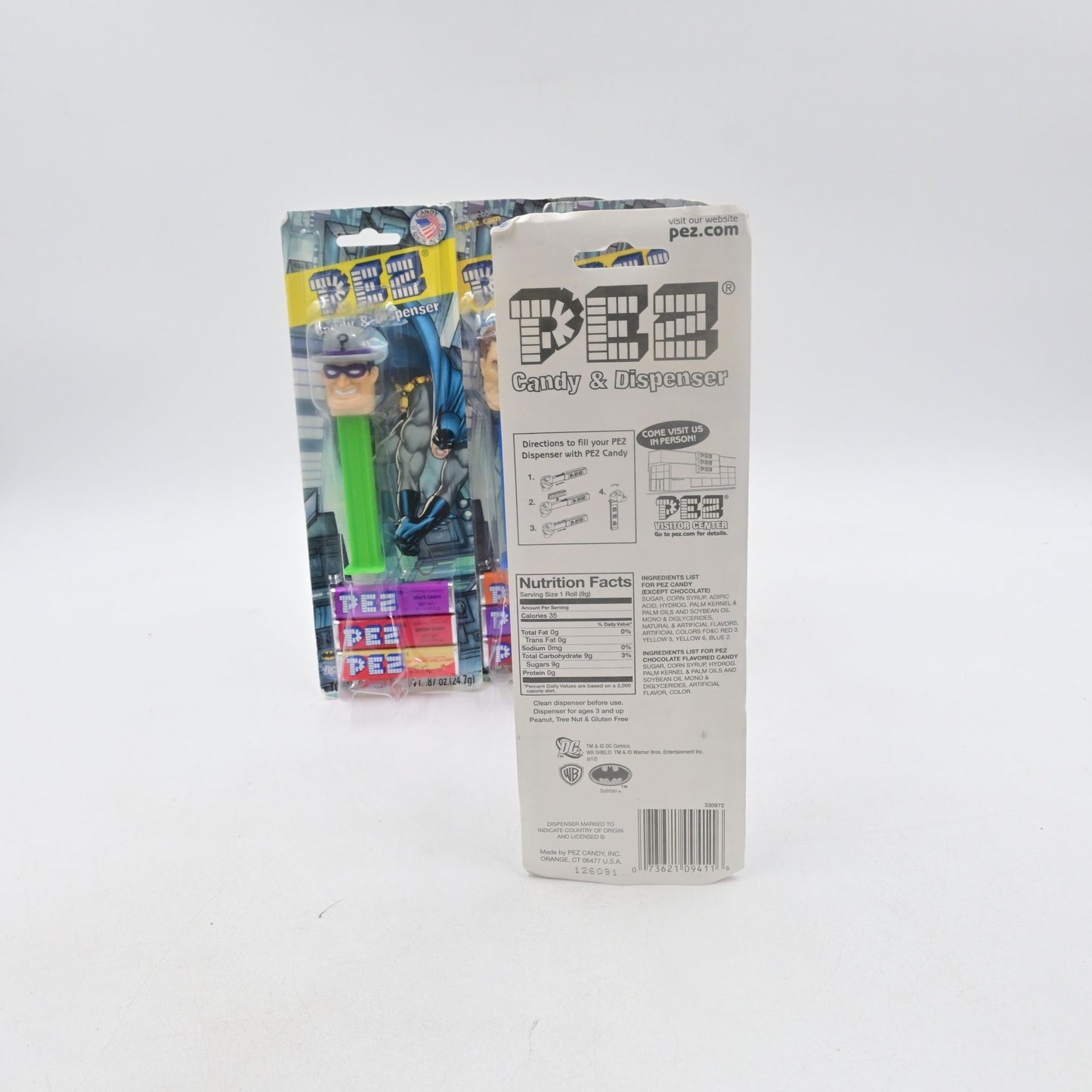 Pez Candy Dispenser Batman, Joker, Riddler, Two Faced Bundle Of 4 New In Package
