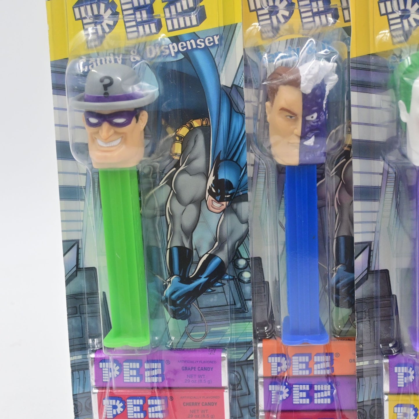 Pez Candy Dispenser Batman, Joker, Riddler, Two Faced Bundle Of 4 New In Package