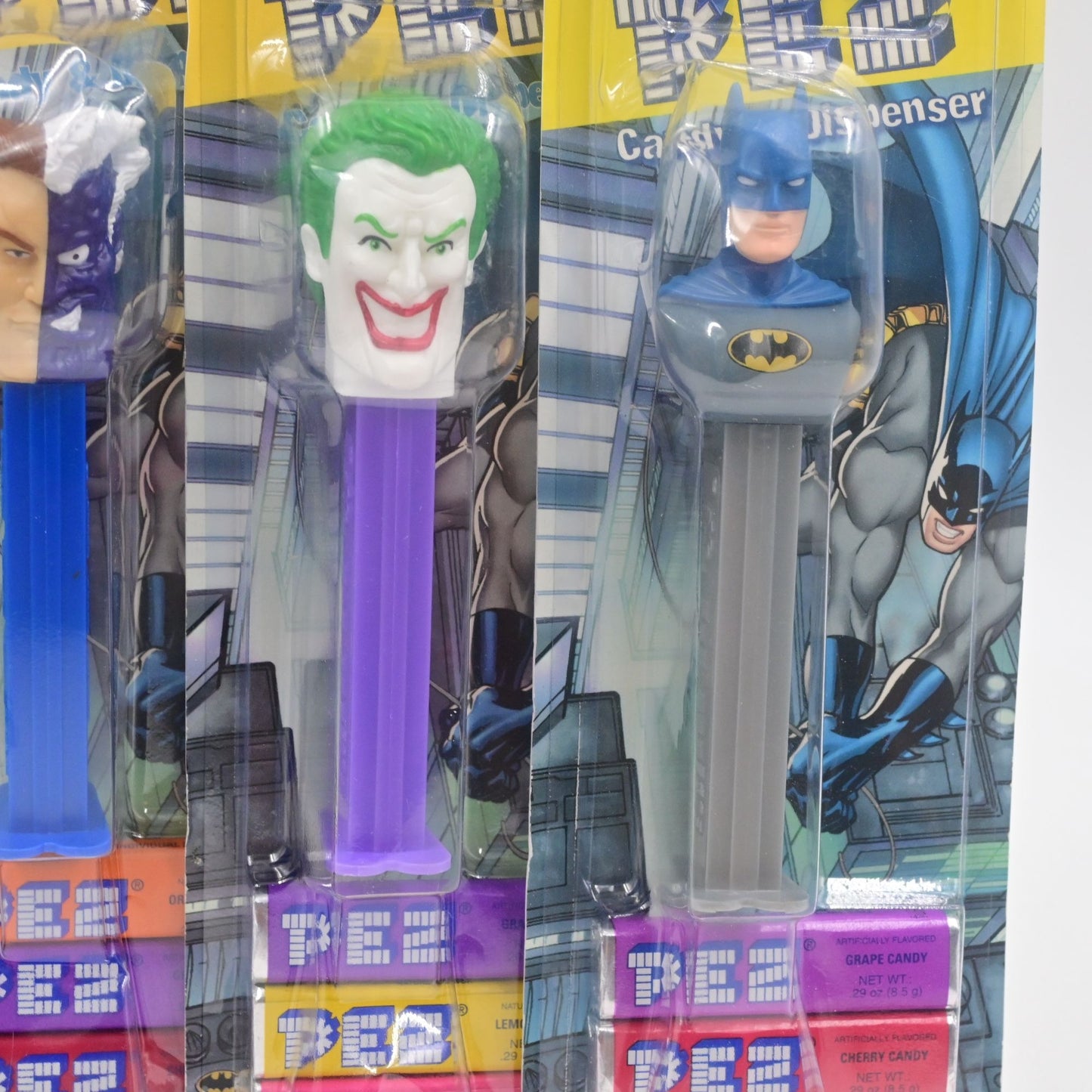 Pez Candy Dispenser Batman, Joker, Riddler, Two Faced Bundle Of 4 New In Package