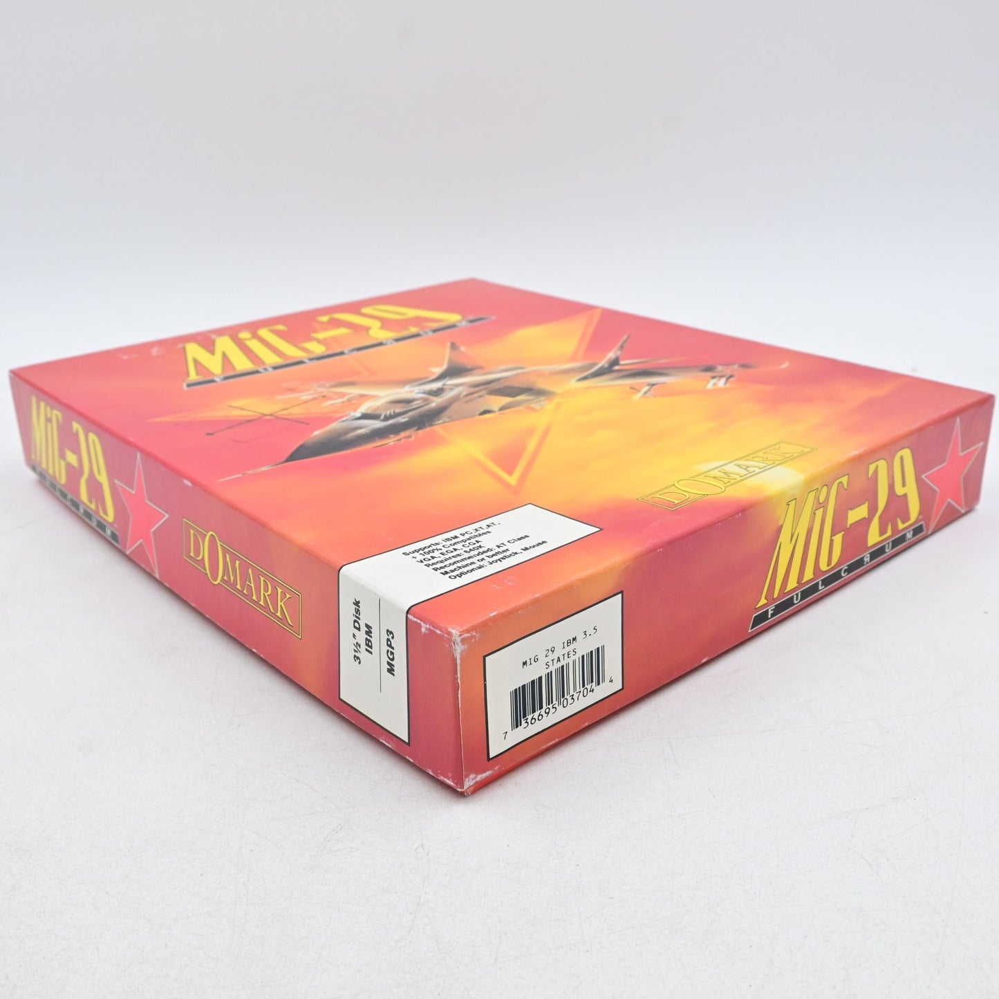MiG-29 Fulcrum - Big Box Video Game - 3.5" Floppy Disk, 1991 Domark, IBM PC