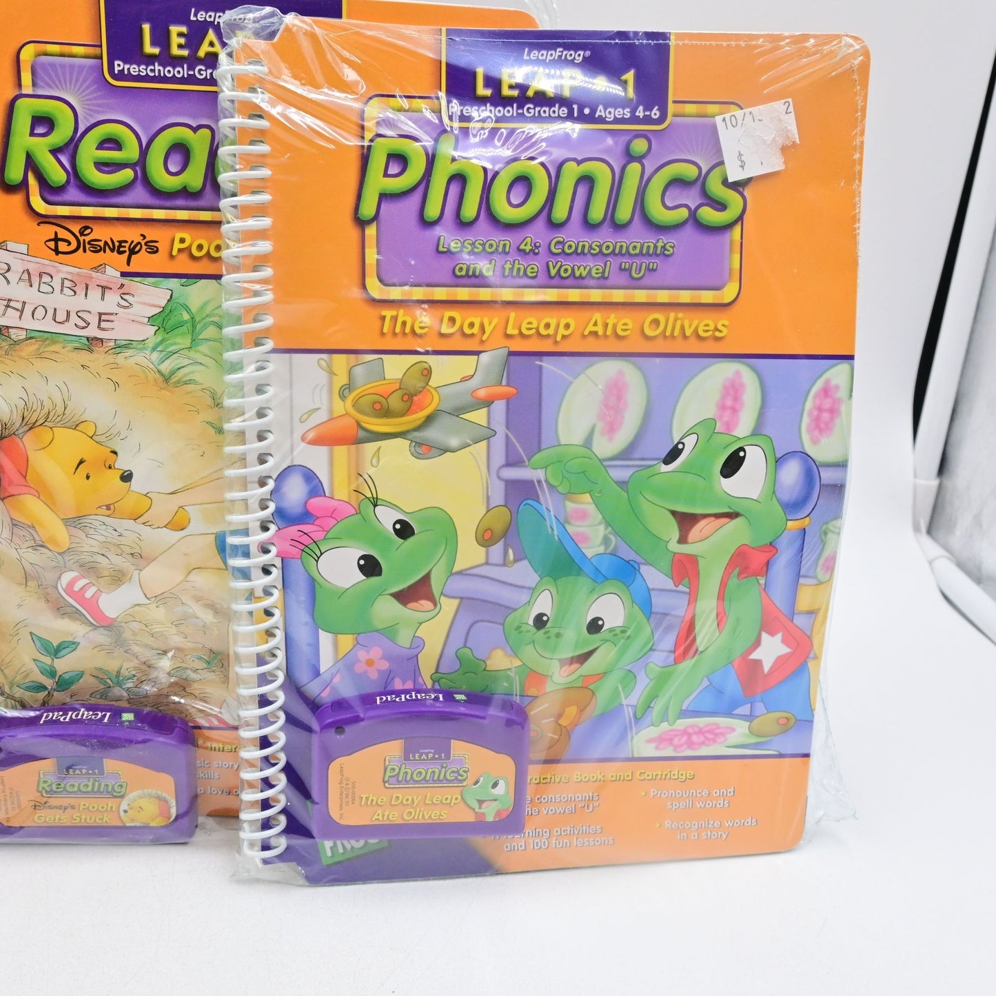 Leapfrog Leap 1 Bundle Of 4 Winnie The Pooh, Finding Nemo, Phonics, Music