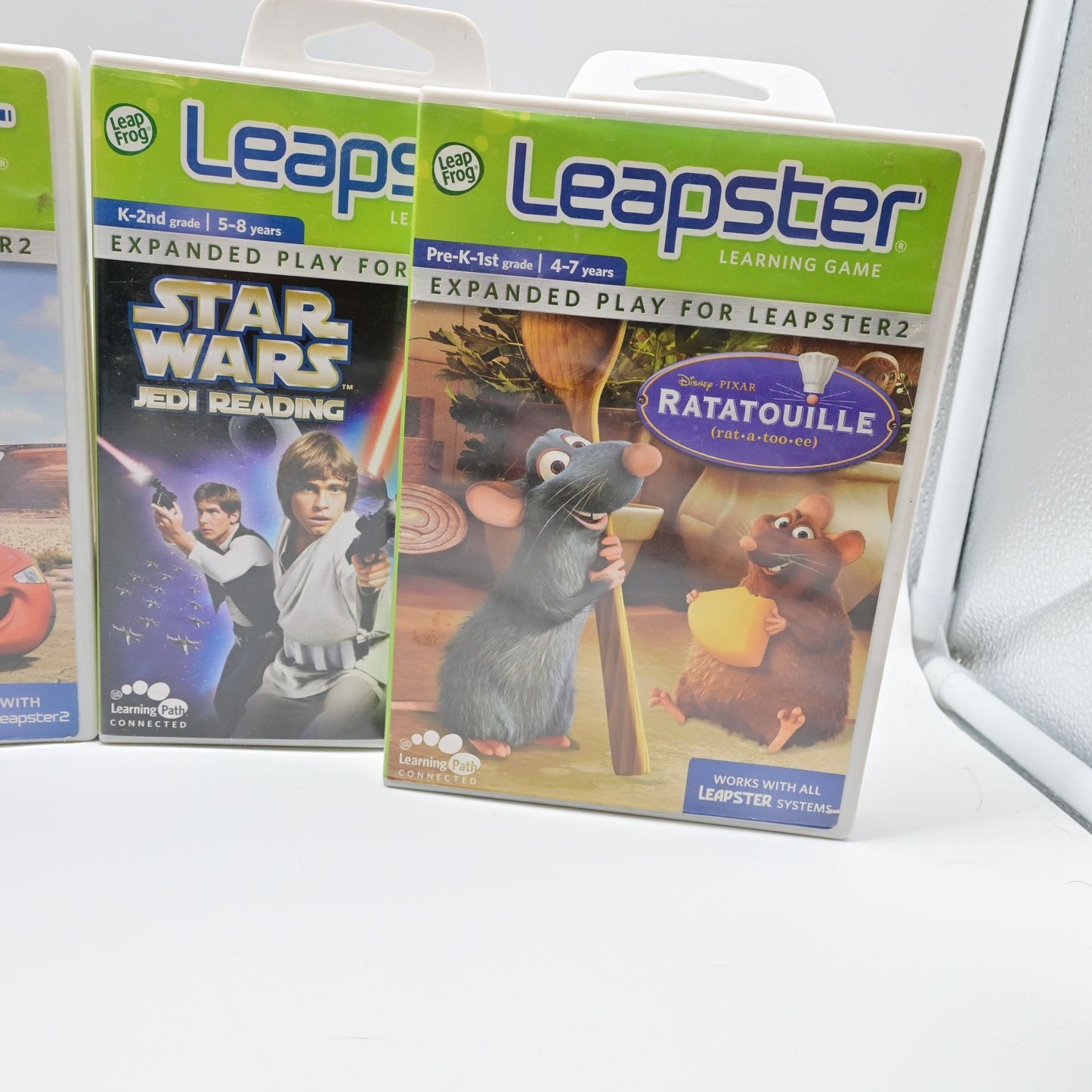 Disney Leapster Wall-E, Cars, Star Wars, Ratatouille Bundle Of 4