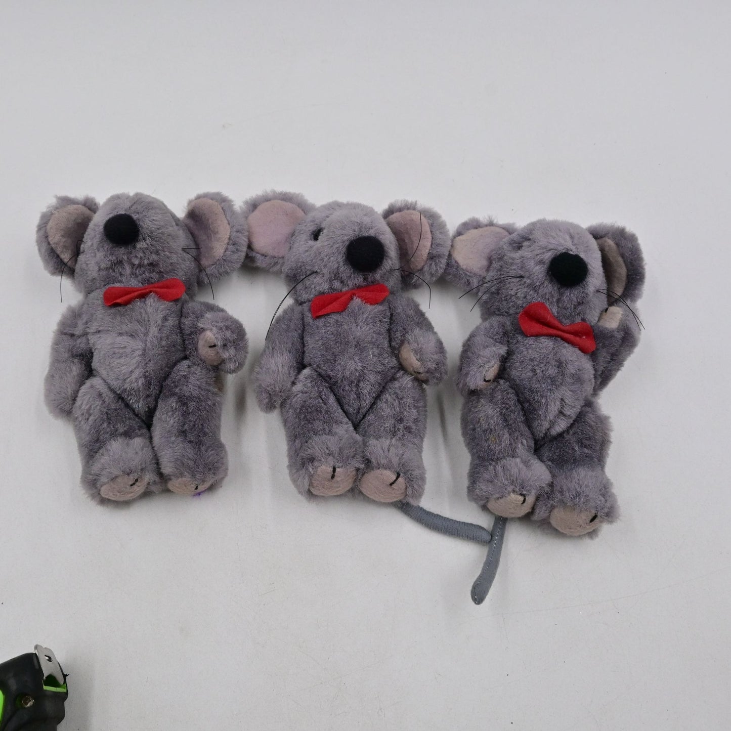 Wang's International Cuddly Critters Blue Gray Plush Mouse Rat Vintage
