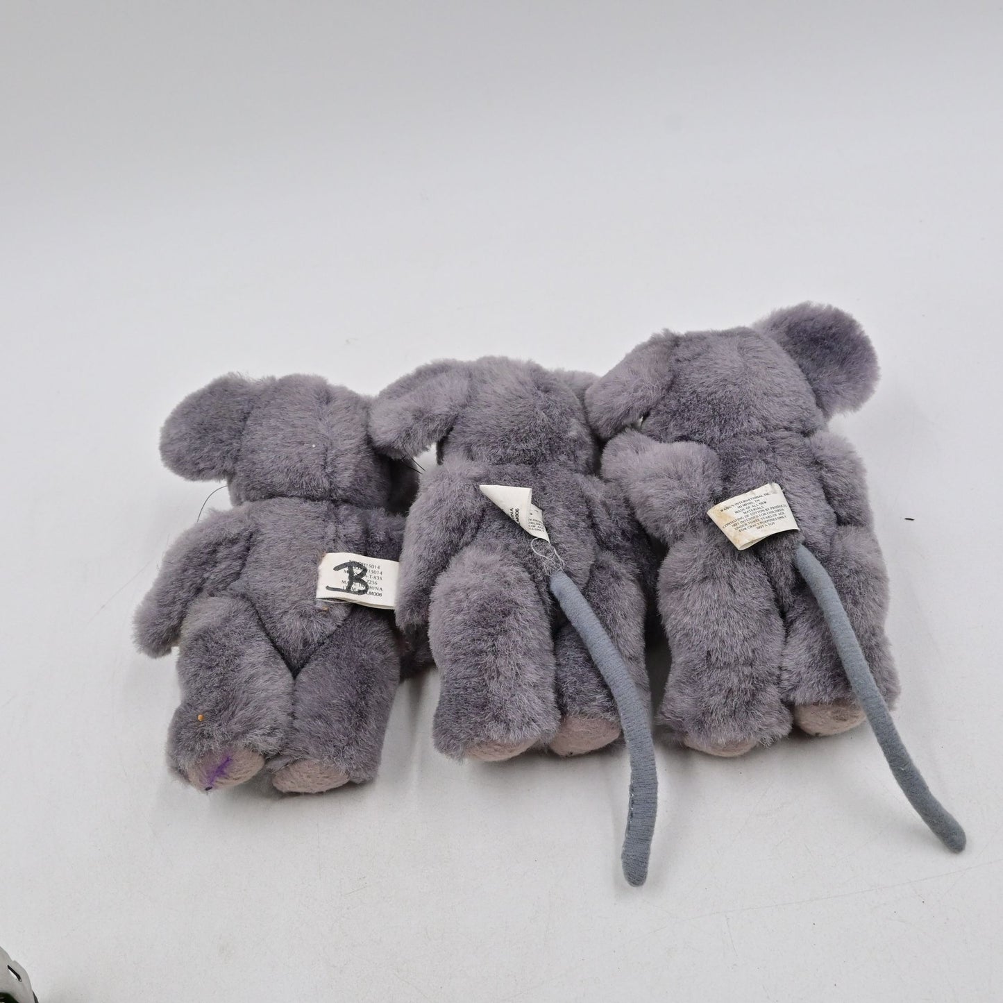 Wang's International Cuddly Critters Blue Gray Plush Mouse Rat Vintage