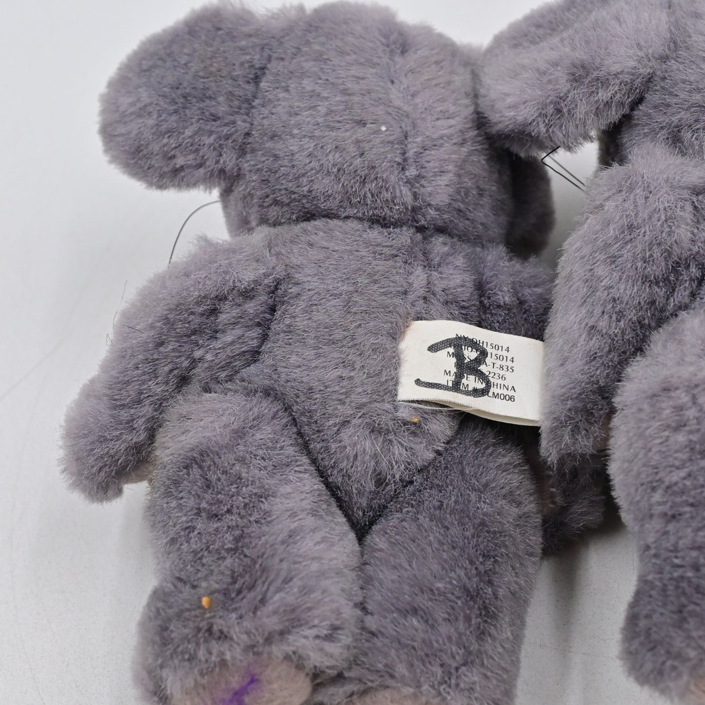 Wang's International Cuddly Critters Blue Gray Plush Mouse Rat Vintage