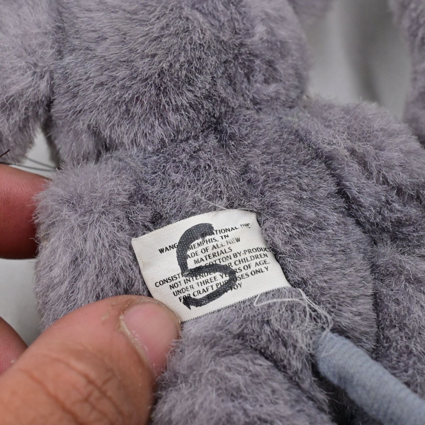 Wang's International Cuddly Critters Blue Gray Plush Mouse Rat Vintage
