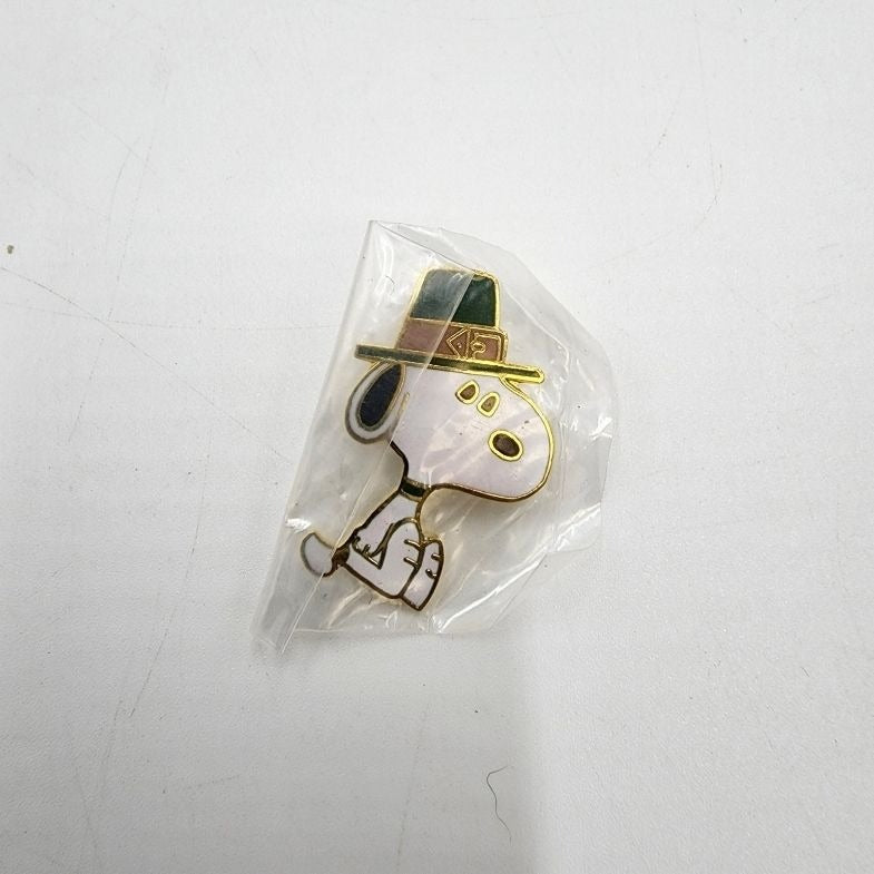 Snoopy St. Patrick's Day Enamel Pin Vintage