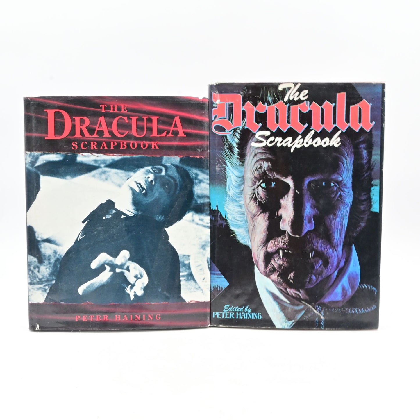 Vintage The Dracula Scrapbook By Peter Haining Hardcover Books Set Of 2