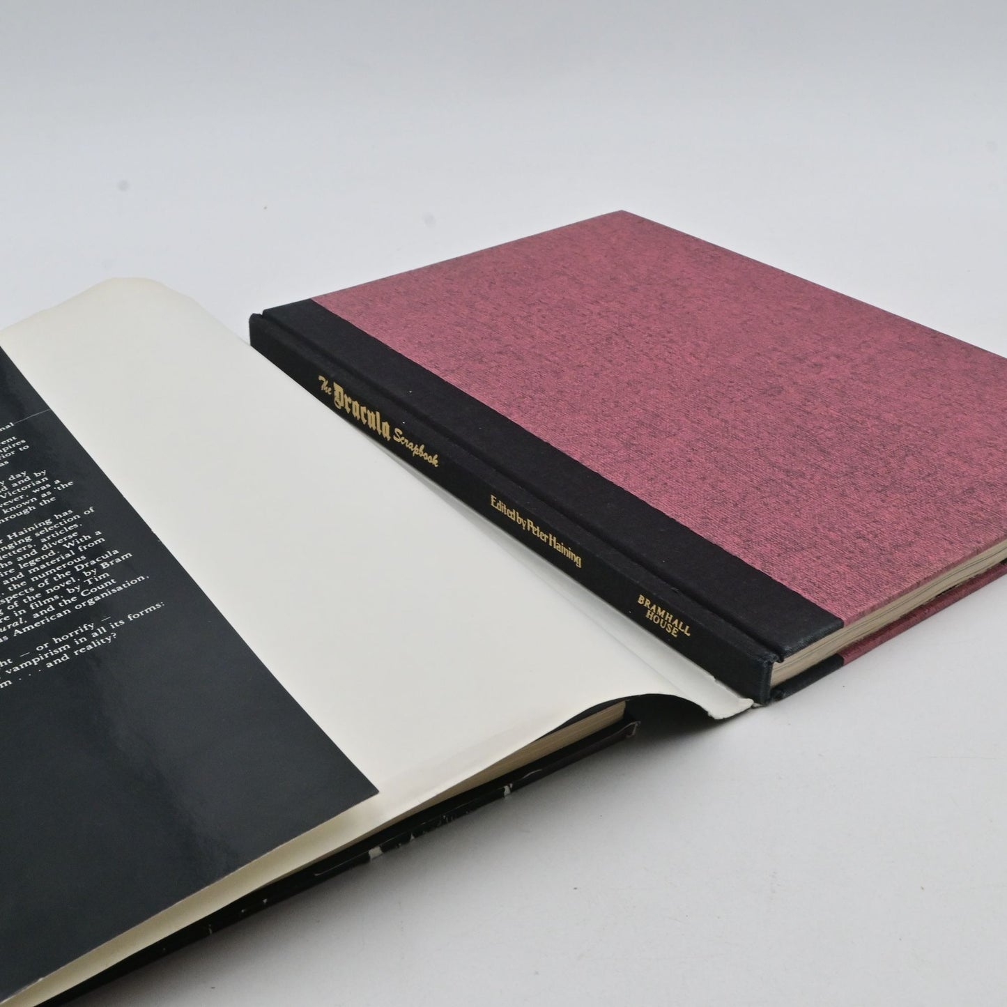 Vintage The Dracula Scrapbook By Peter Haining Hardcover Books Set Of 2