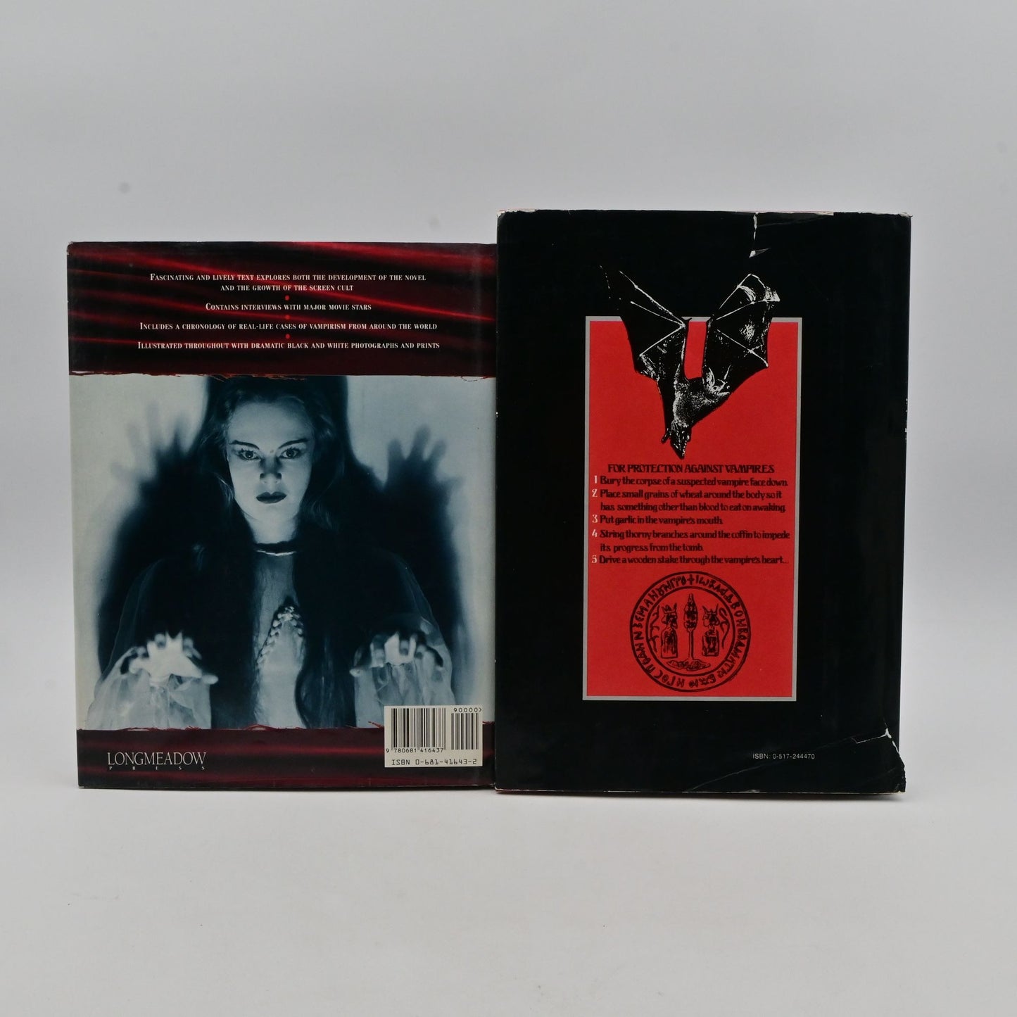 Vintage The Dracula Scrapbook By Peter Haining Hardcover Books Set Of 2