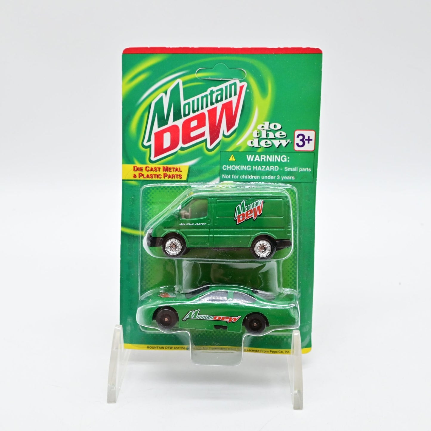 Mountain Dew Van & Car Diecast Car 2 Pack Vintage