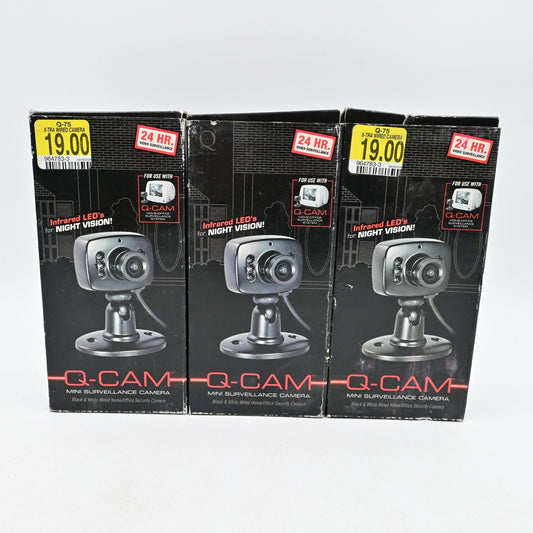 Q-Cam Mini Surveillance Camera Infrared Night Vision Black & White Wired