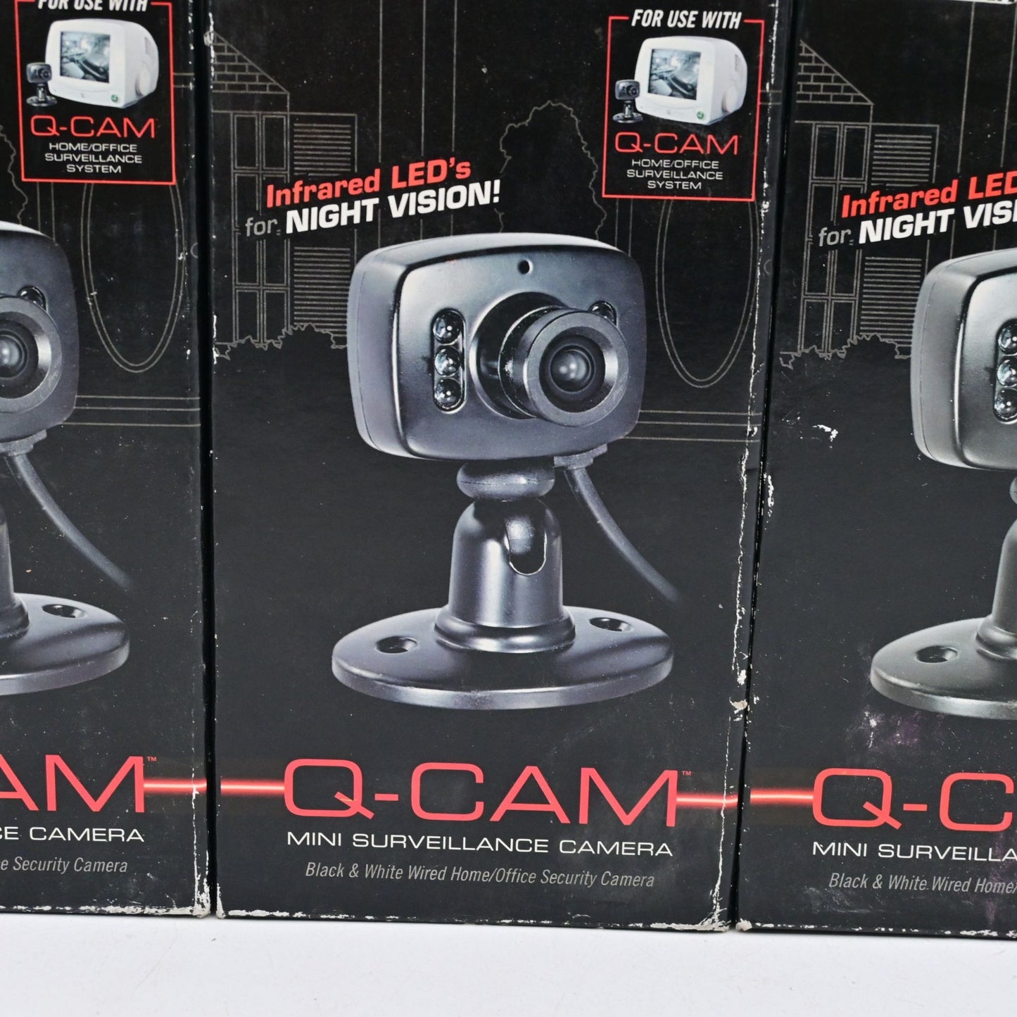 Q-Cam Mini Surveillance Camera Infrared Night Vision Black & White Wired