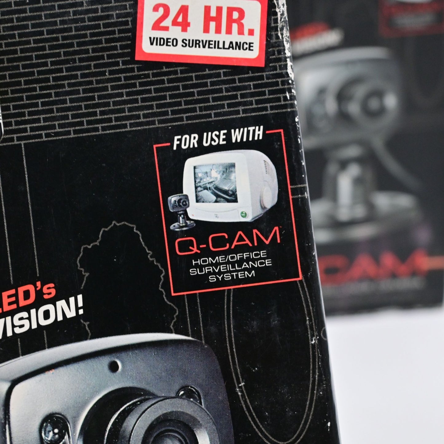 Q-Cam Mini Surveillance Camera Infrared Night Vision Black & White Wired