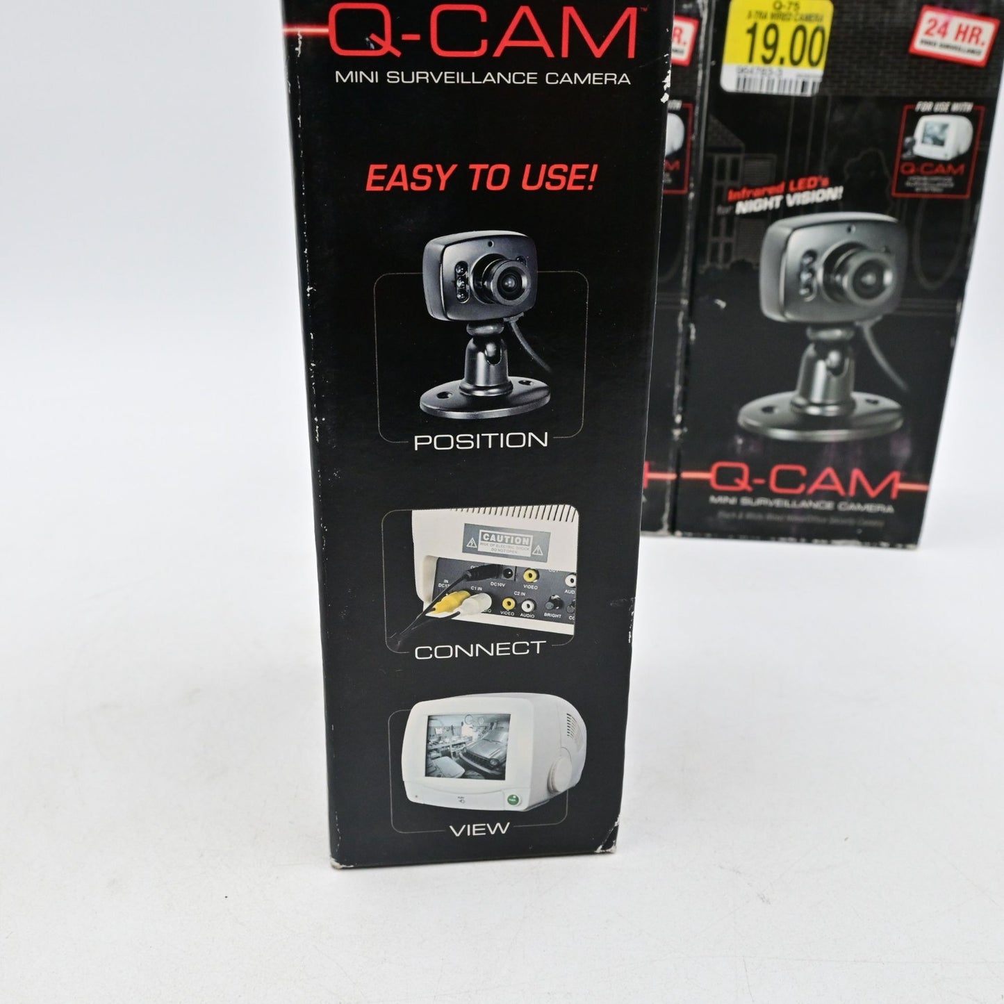 Q-Cam Mini Surveillance Camera Infrared Night Vision Black & White Wired