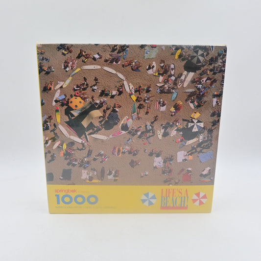 Sprinkbok Life's A Beach Summertime Fun 1000 Piece Puzzle Sealed