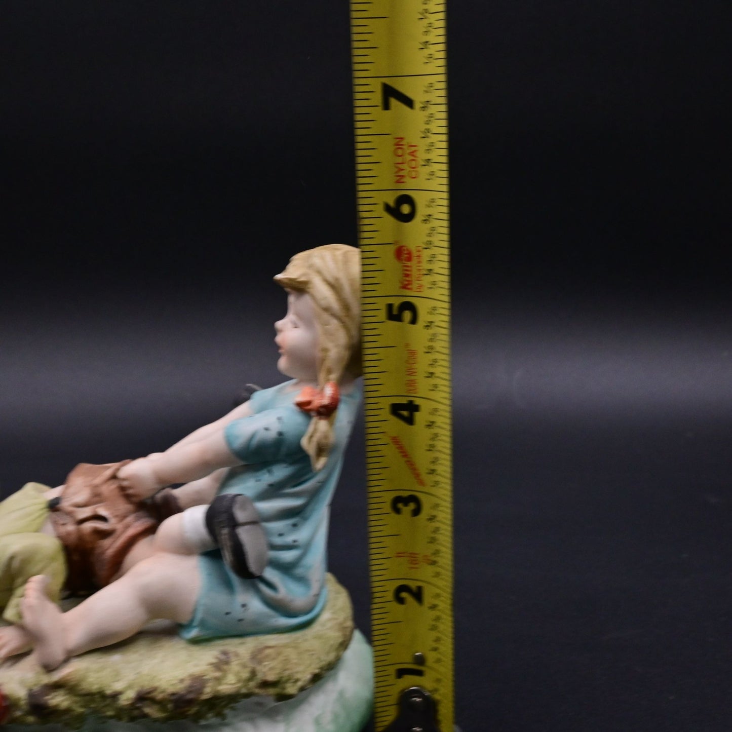 Vintage Lefton Boy Reaching For Red Shoes KW5967 Vintage Figure