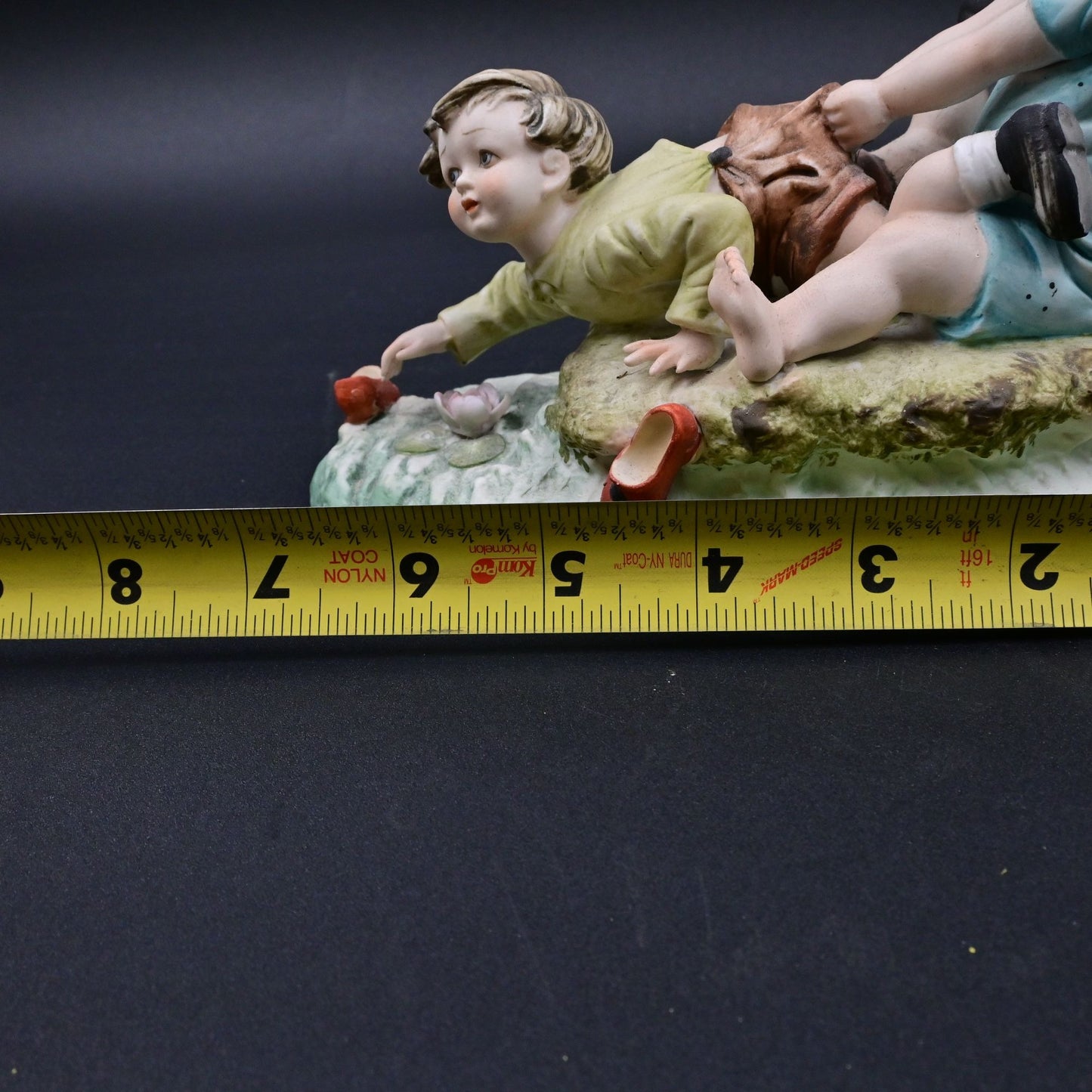Vintage Lefton Boy Reaching For Red Shoes KW5967 Vintage Figure