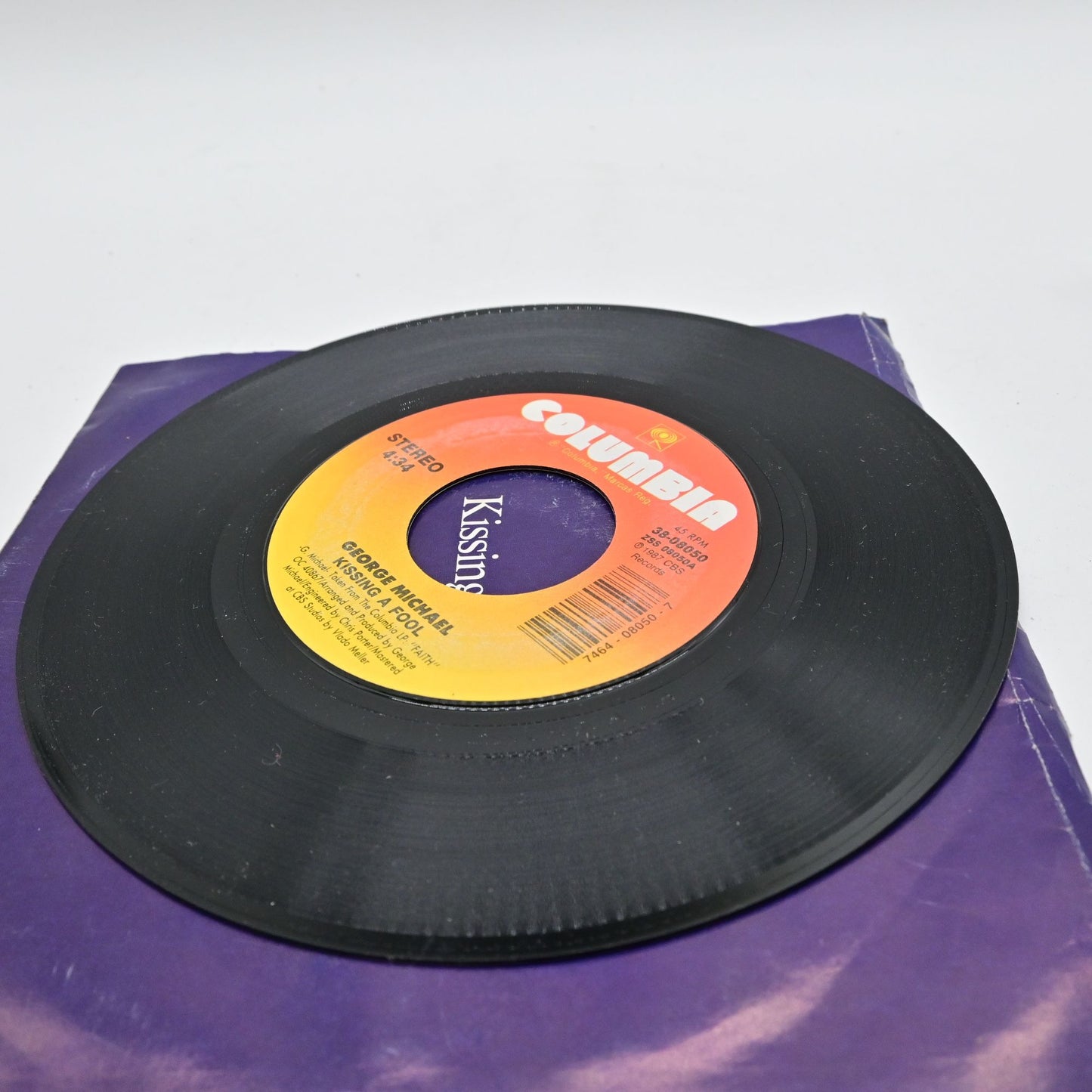George Michael Kissing A Fool Vinyl Record 45rpm