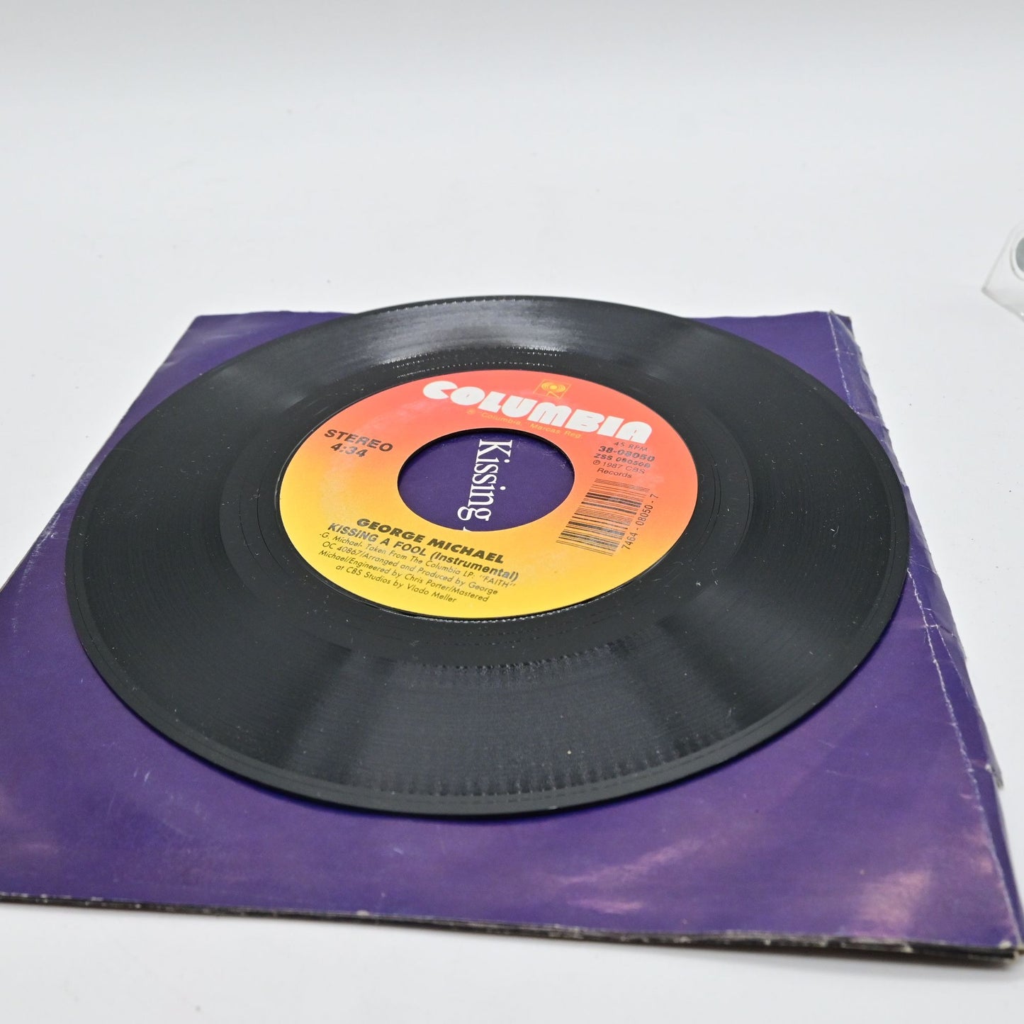 George Michael Kissing A Fool Vinyl Record 45rpm