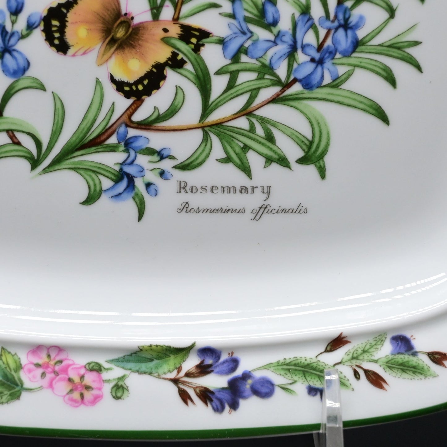 Royal Worcester Herbs Square Handled Cake Plate