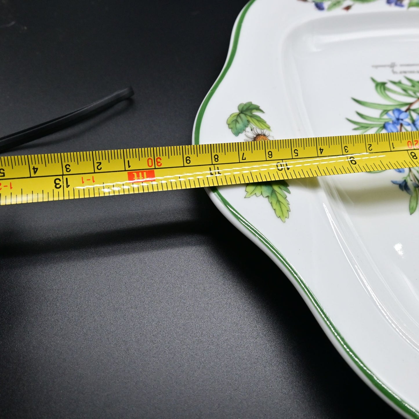 Royal Worcester Herbs Square Handled Cake Plate