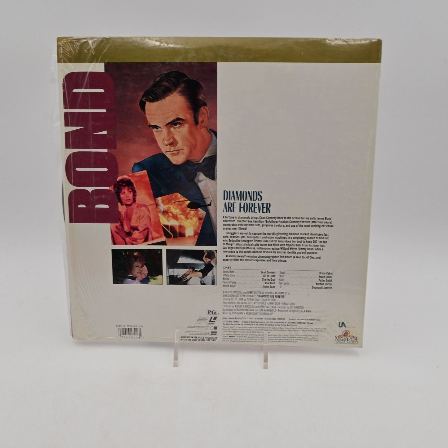 James Bond 007 Diamonds Are Forever Deluxe Letter-Box Edition LaserDisc Set