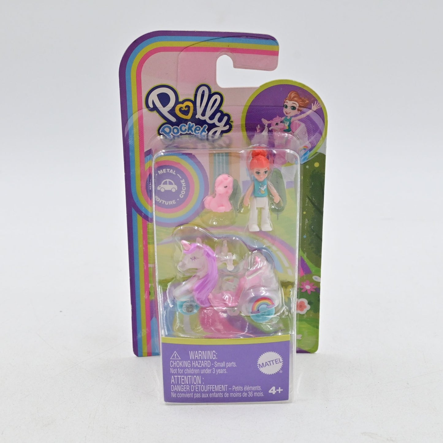 Polly Pocket Unicorn Mini Scooter With Doll And Pet New Sealed