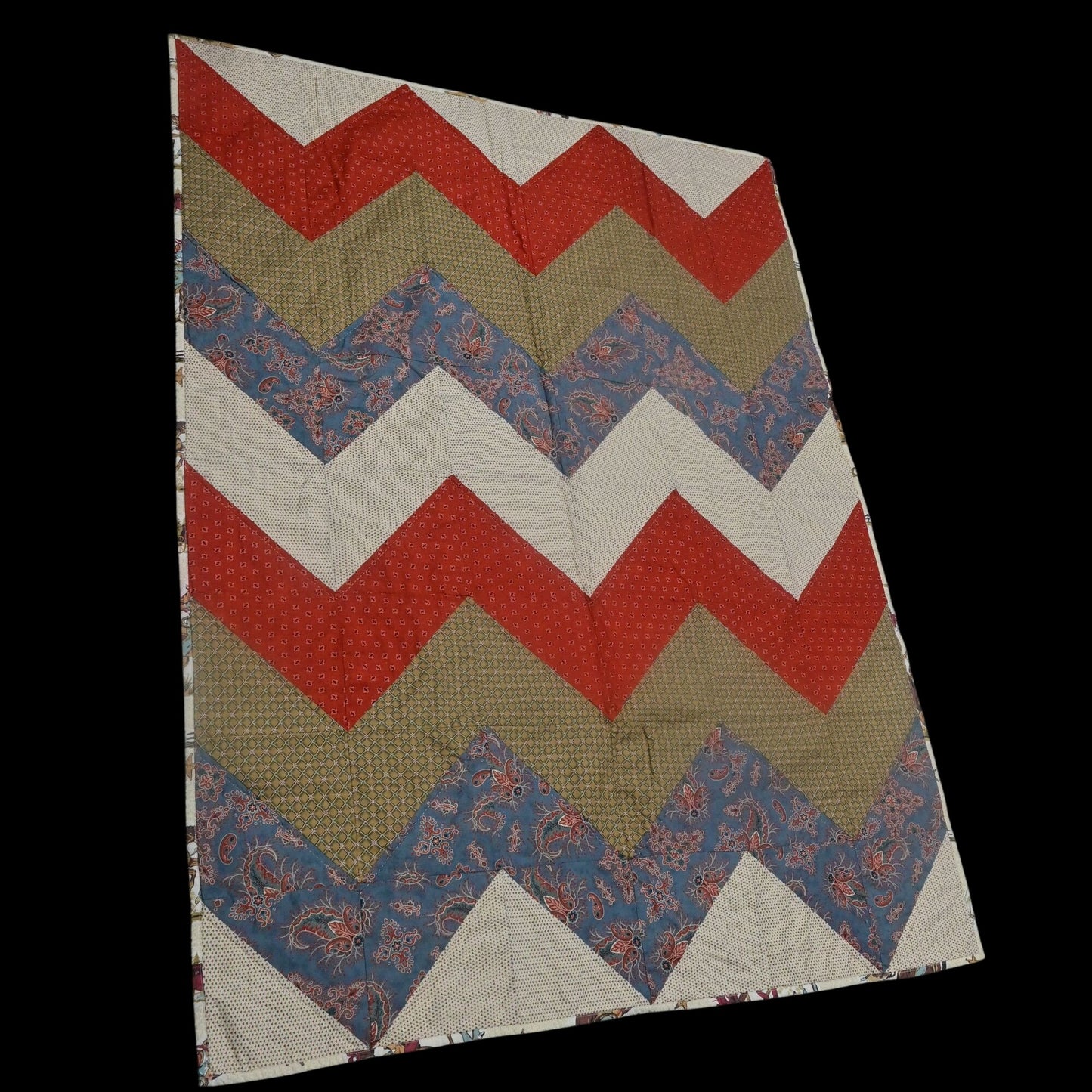 Cowboy & Indian Throw Blanket 66.5x50 Handmade