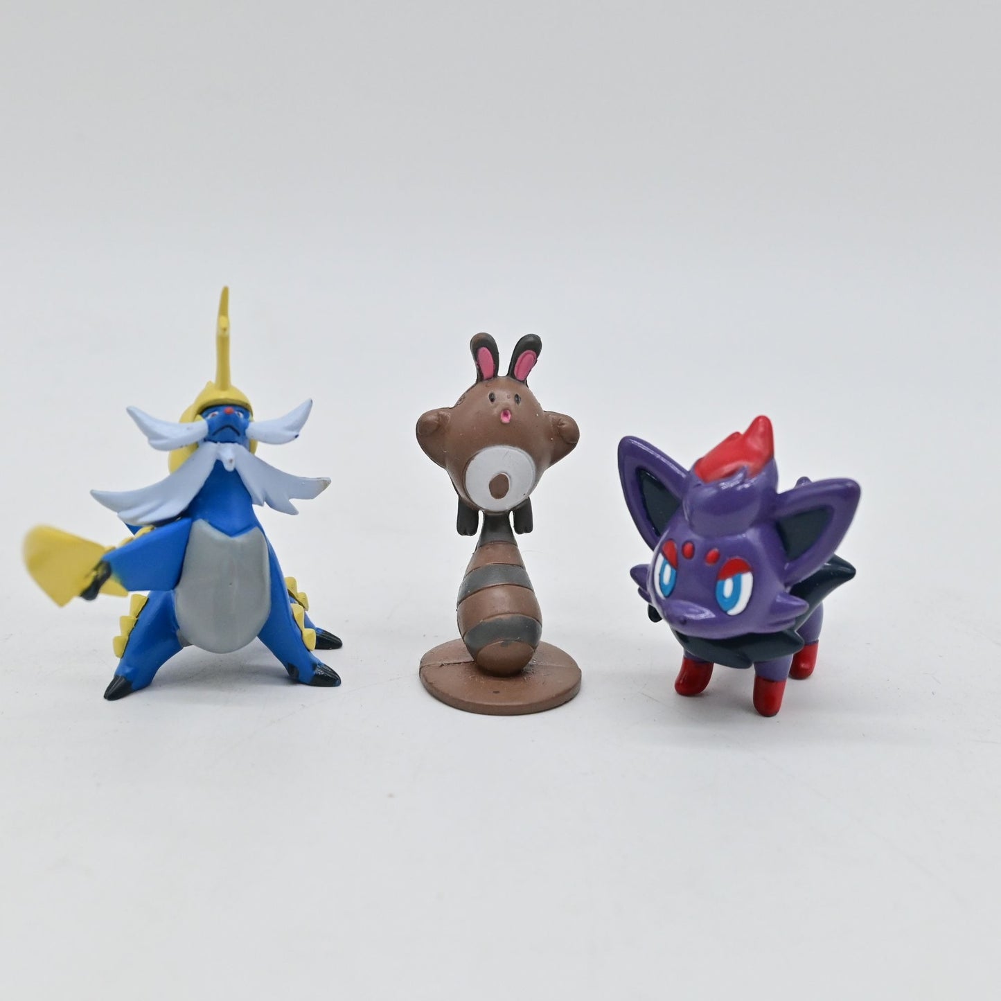 Pokemon PVC Miniature Figures Zorua, Sentret, Samurott Bundle