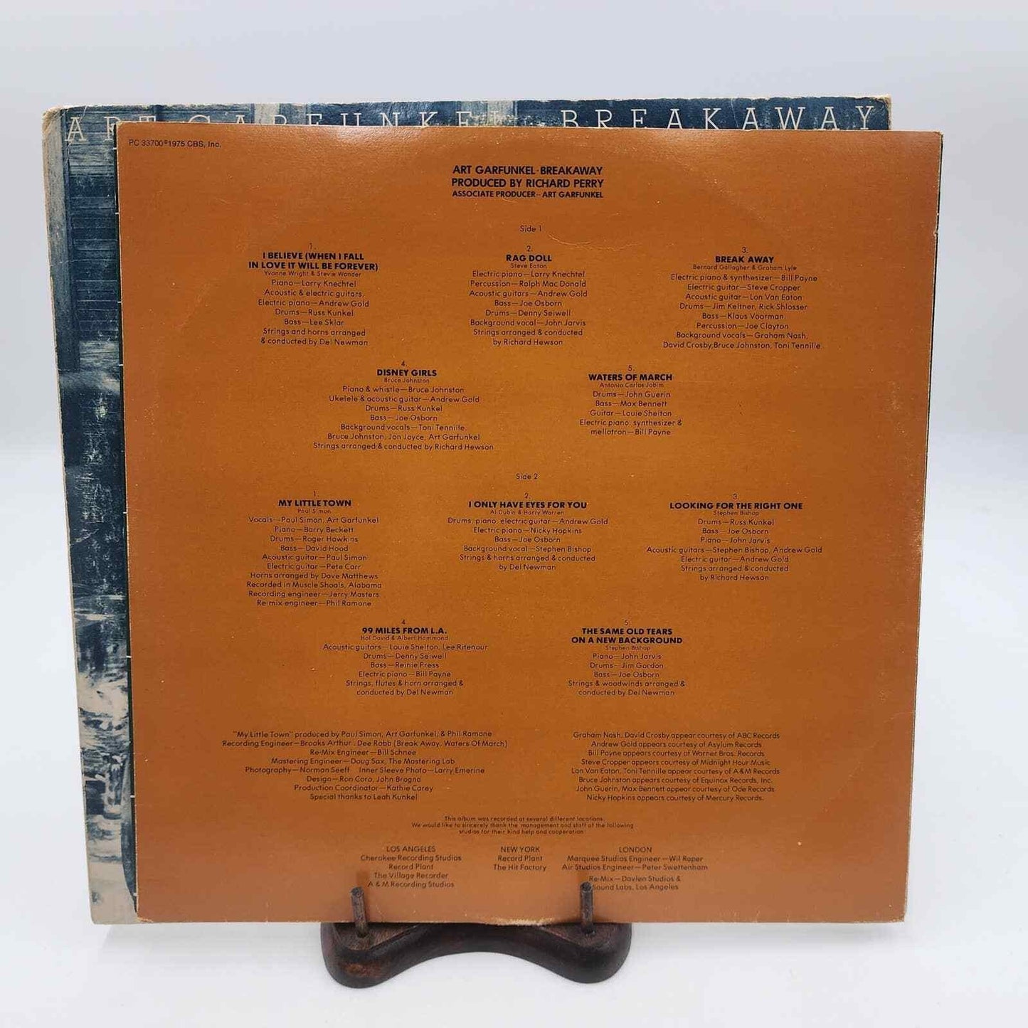Art Garfunkel Breakaway LP Vinyl Record