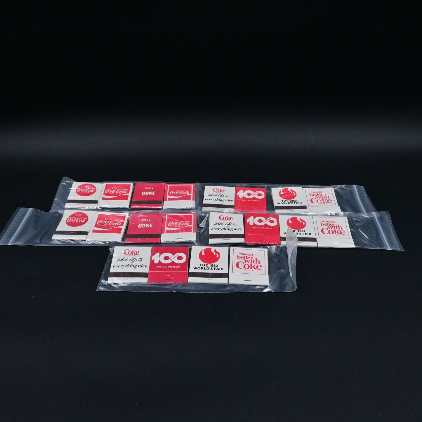 Coca Cola Vintage Matchbook Set Of 20 Brand New