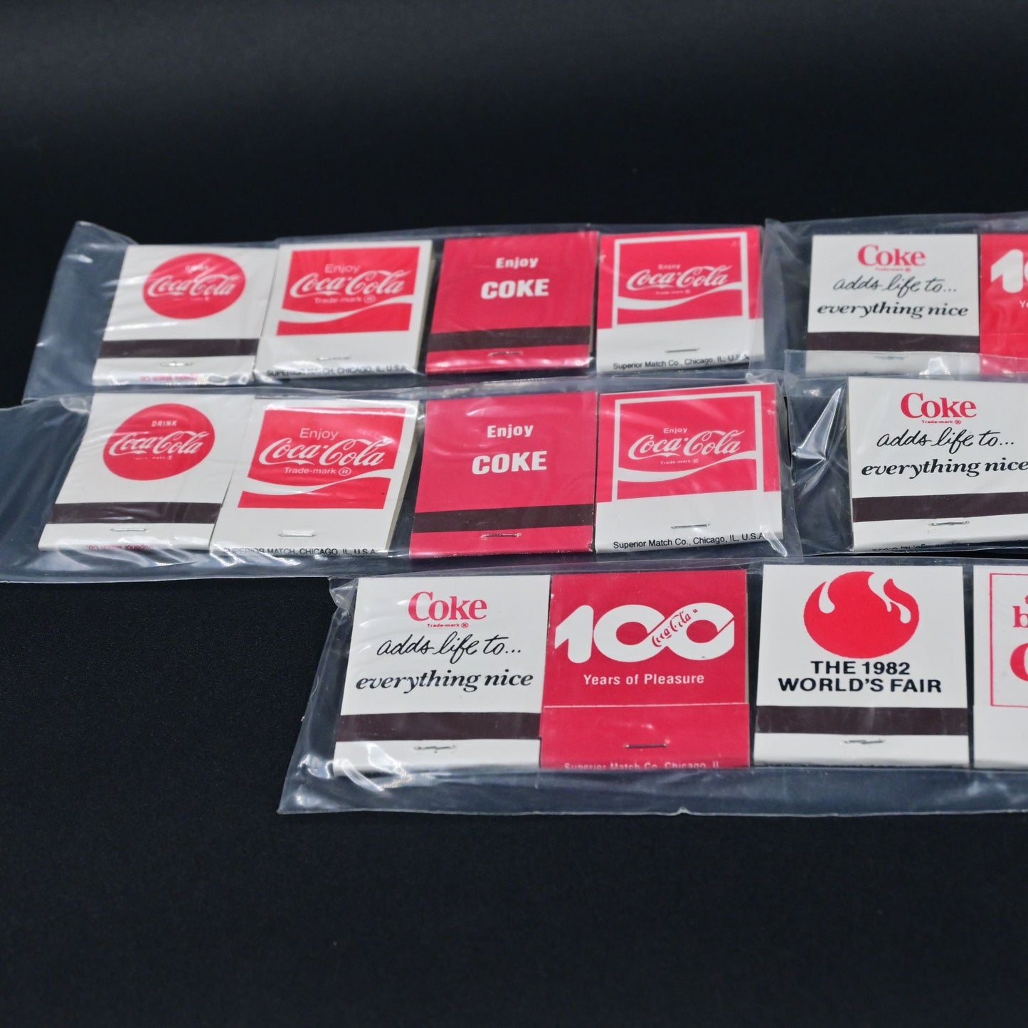 Coca Cola Vintage Matchbook Set Of 20 Brand New