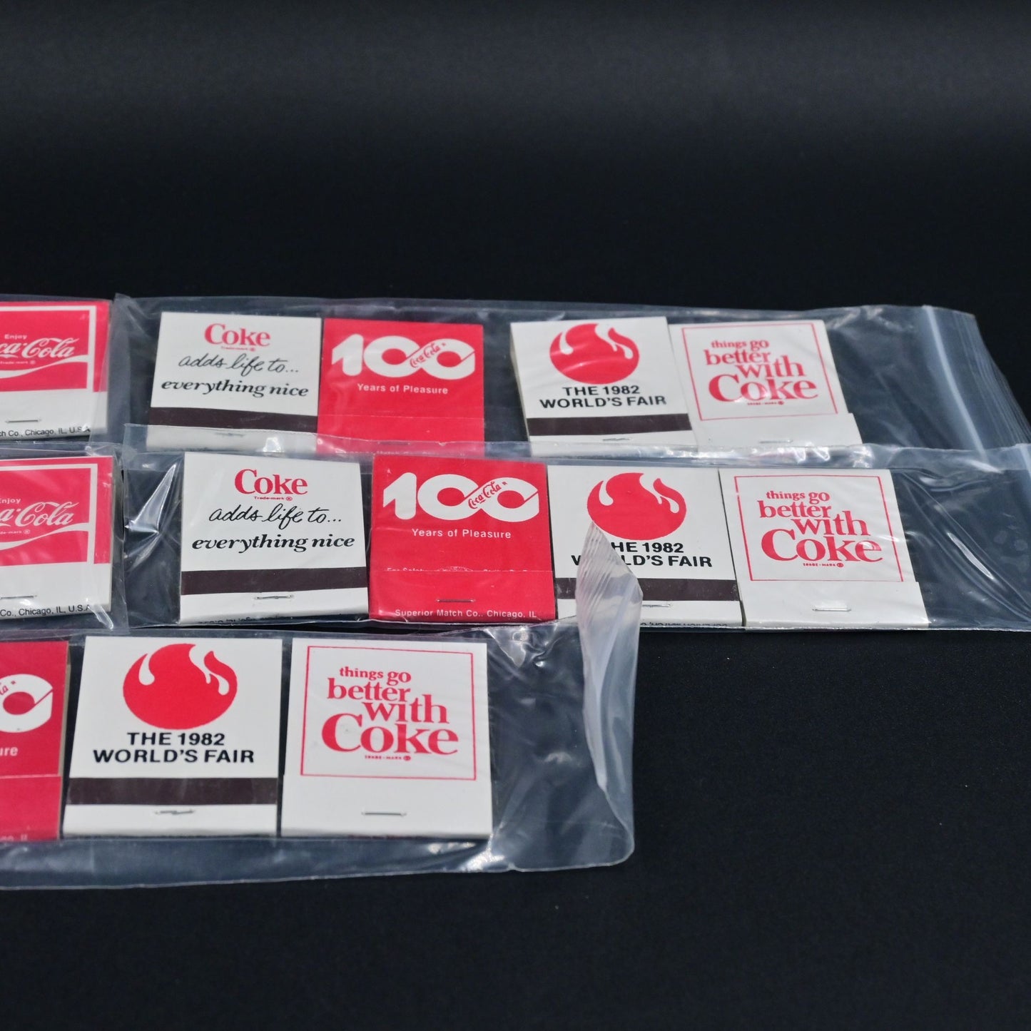 Coca Cola Vintage Matchbook Set Of 20 Brand New