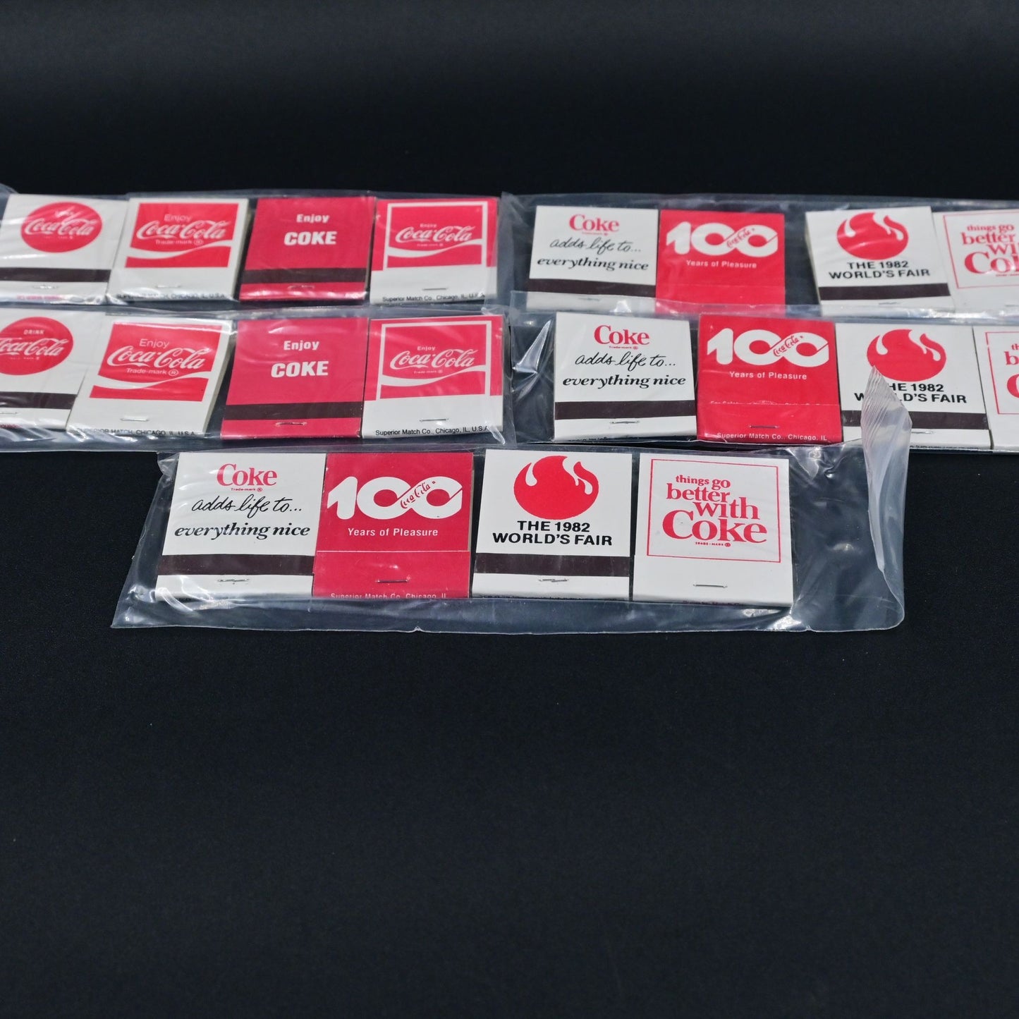 Coca Cola Vintage Matchbook Set Of 20 Brand New