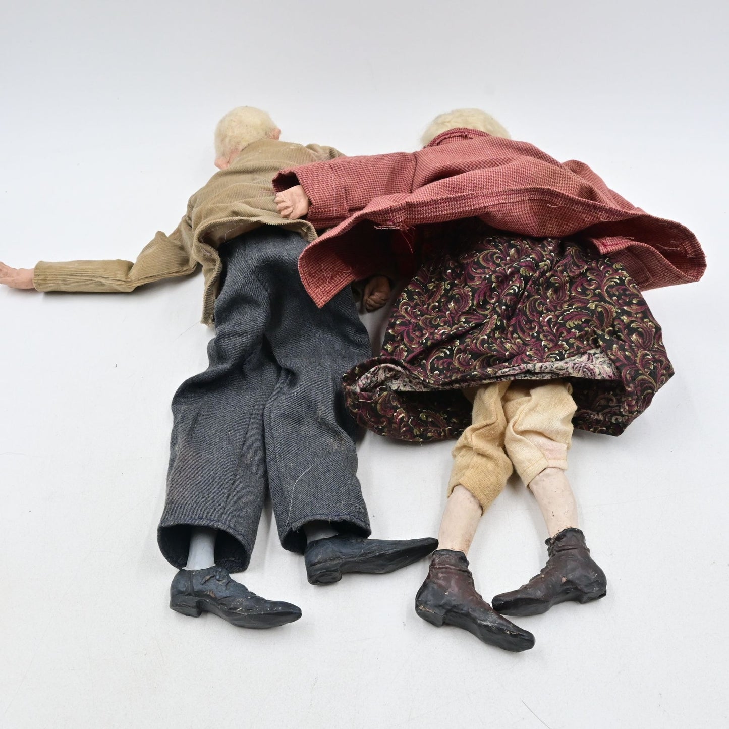 Daddy Long Legs Gracie & Sam Vintage Shelf Sitter Figure Pair Of 2 Damaged