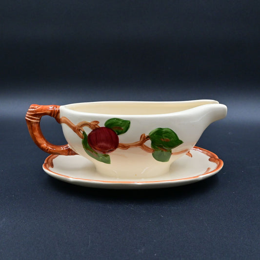 Franciscan Apple Gravy Boat USA Earthenware Vintage