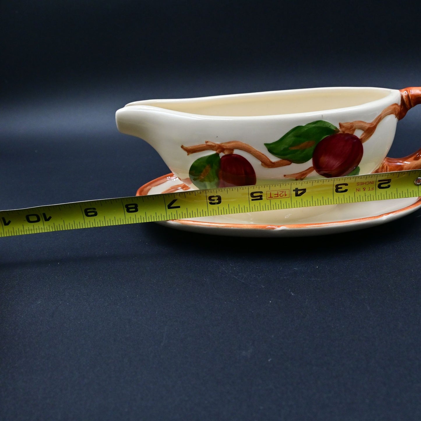 Franciscan Apple Gravy Boat USA Earthenware Vintage