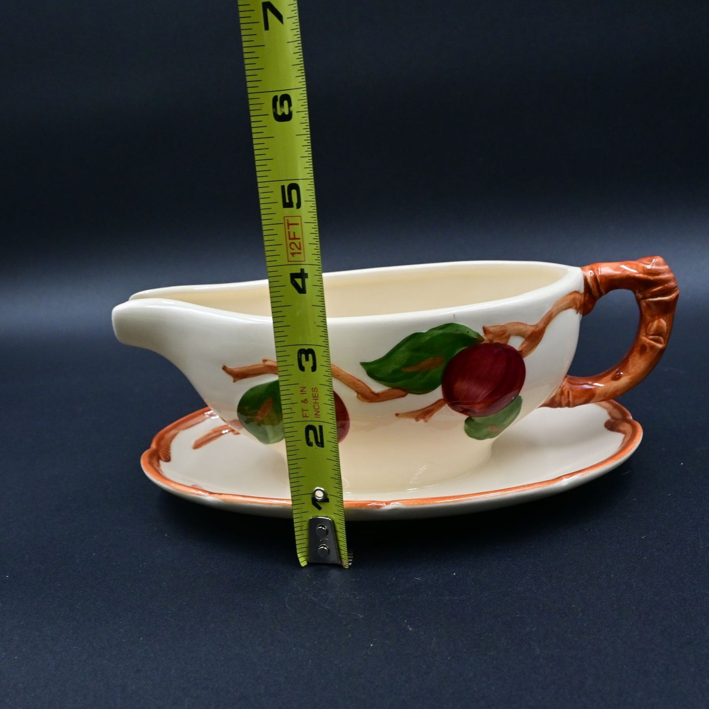 Franciscan Apple Gravy Boat USA Earthenware Vintage