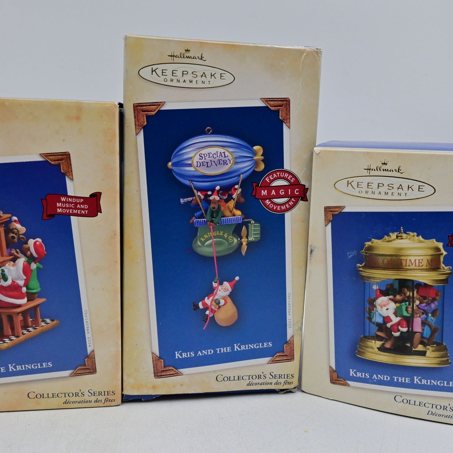 Hallmark Keepsake Kris And The Kringles Ornaments Vintage 2002-2005 Bundle