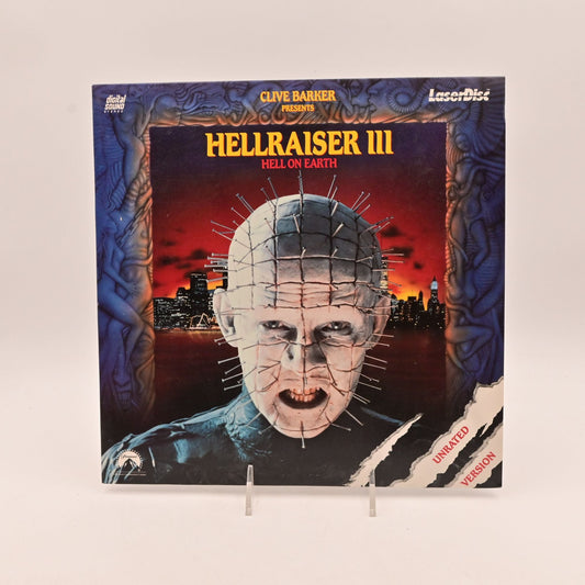 Vintage 1992 Hellraiser III Hell On Earth LaserDisc Unrated Version Horror