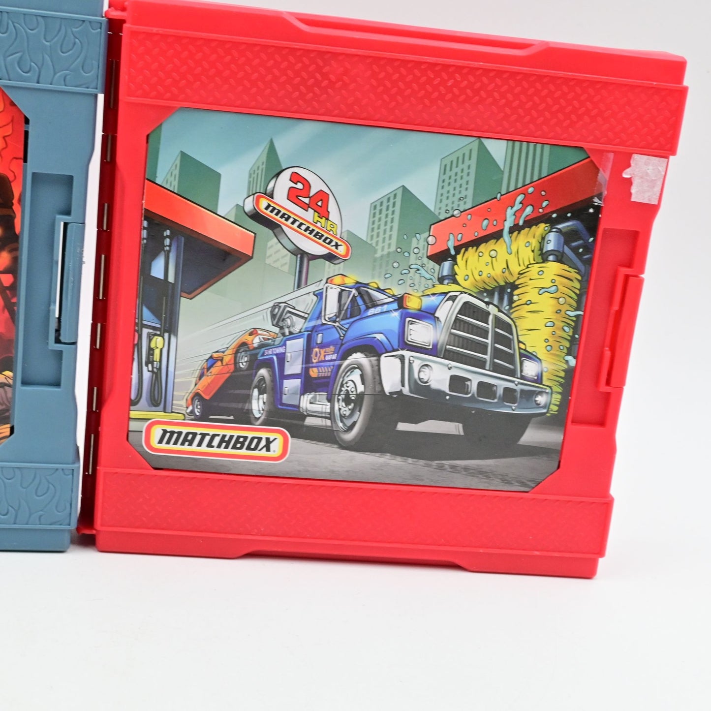 Matchbox Pop-Up Playset Garage Car Wash & Fire Station Bundle Of 2