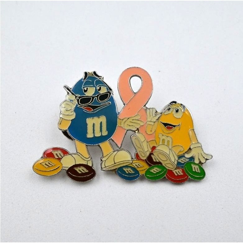 M&M Breast Cancer Awareness Pink Ribbon Fantasy Pin