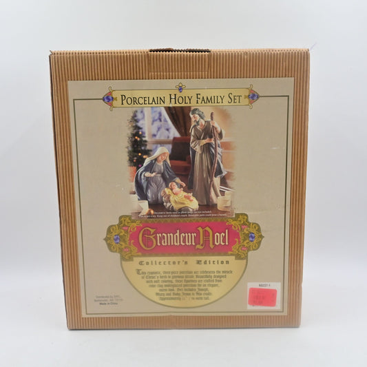 Grandeur Noel 2002 Holy Family Large Porcelain Nativity Set Collector's Edition