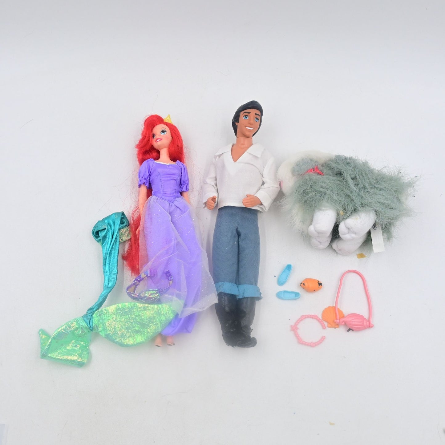 Disney The Little Mermaid Ariel, Prince Eric, & Max Bundle - Damaged